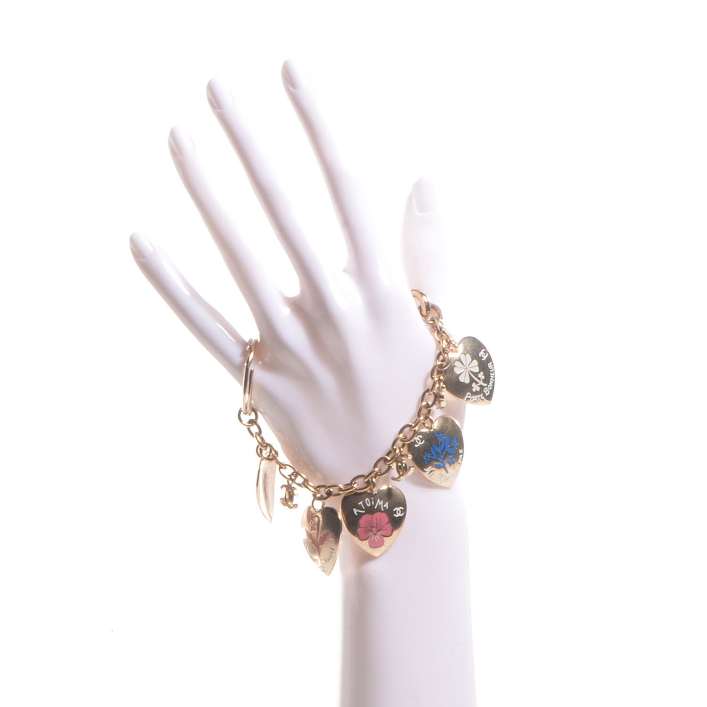Valentine Charm Keychain Gold