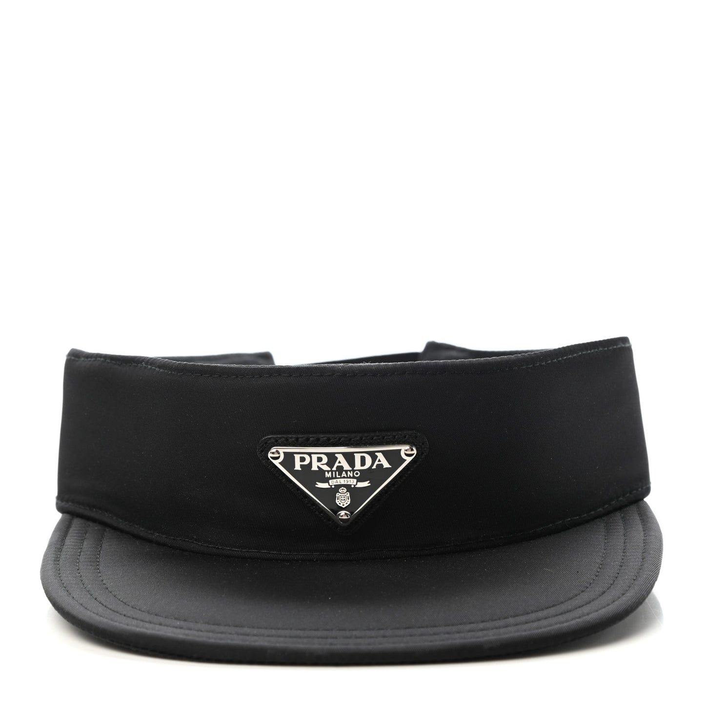 Nylon Metal Triangle Logo Visor M Black
