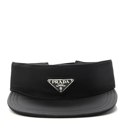 Prada Nylon Metal Triangle Logo Visor M Black 3 of 8