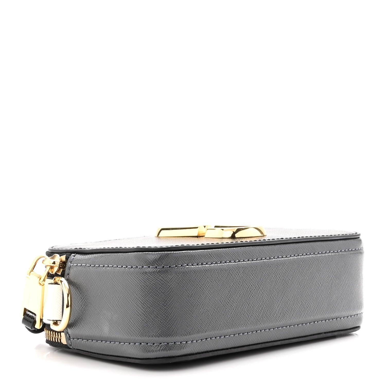 Marc Jacobs Saffiano Snapshot Camera Bag Black Grey 4 of 10