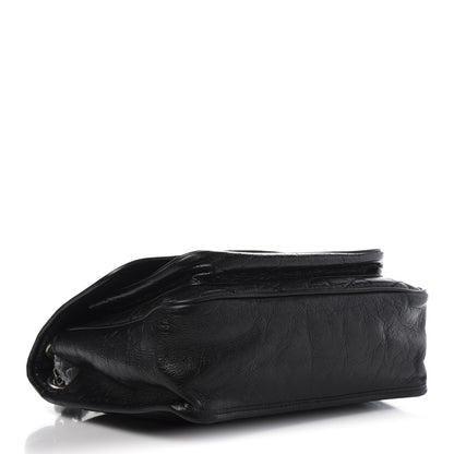 Saint Laurent Crinkled Calfskin Matelasse Monogram Medium Niki Chain Satchel Black 5 of 12
