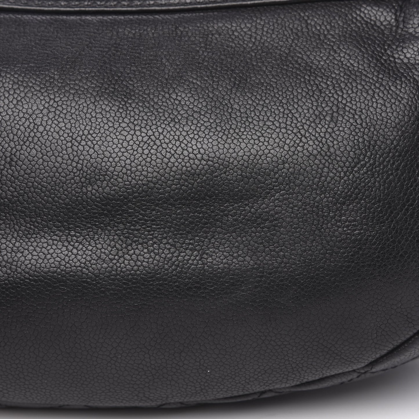 Caviar Half Moon Large Flap Black