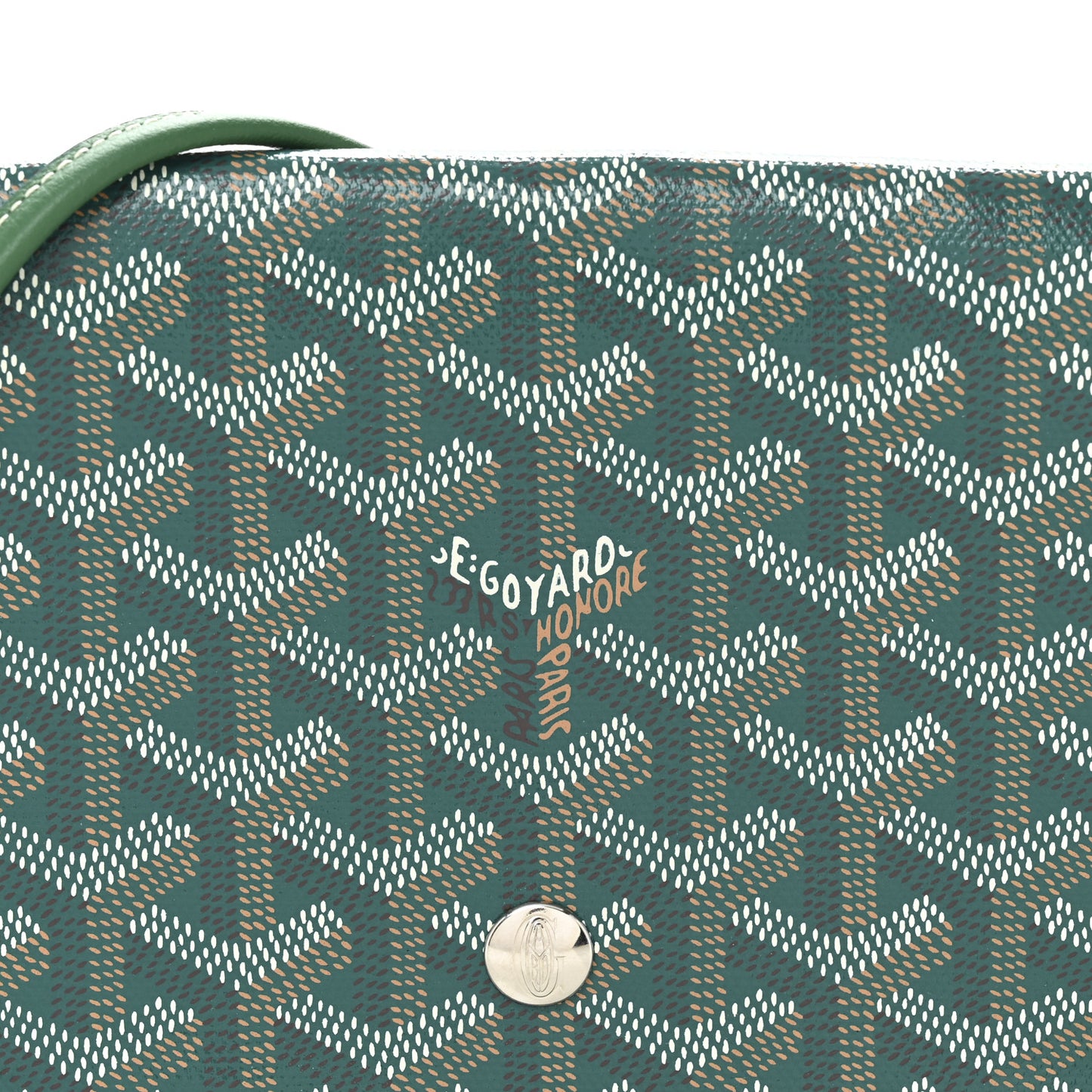 Goyardine Plumet Wallet Clutch Green