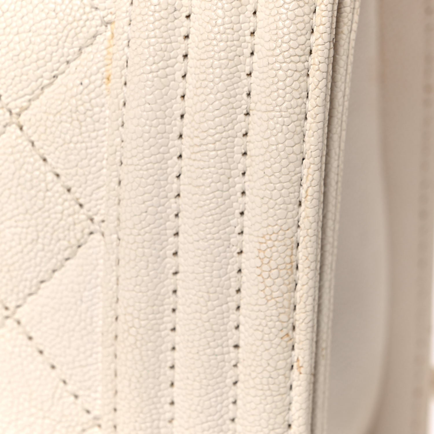Chanel Caviar Quilted Medium Boy Flap White 21 of 27