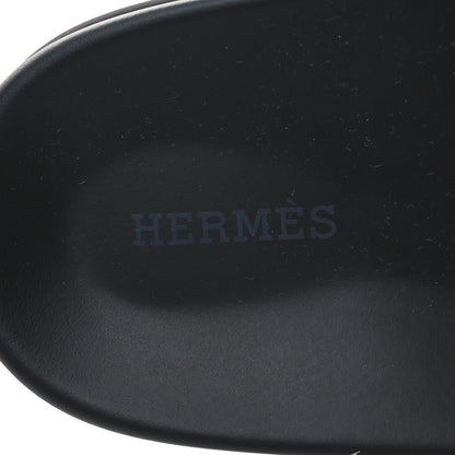 Hermes Calfskin Womens Chypre Sandals 39 Black 8 of 8