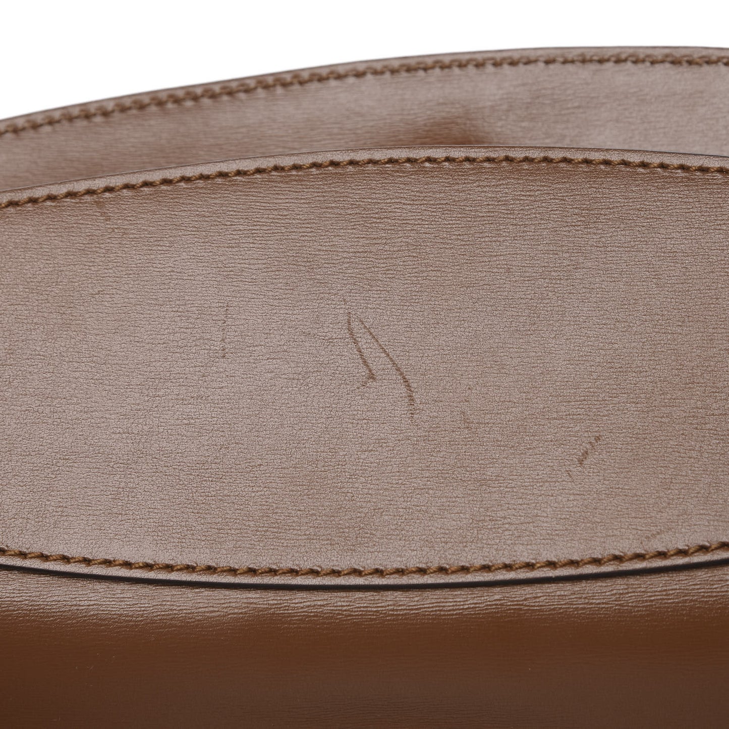 Boarded Plutone Calfskin Medium Arli Shoulder Bag Nocciola