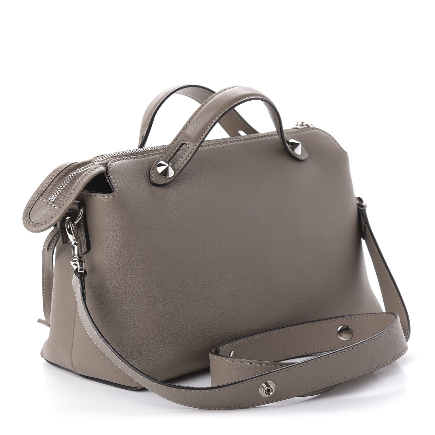 Fendi Vitello Dolce Medium By The Way Boston Bag Tortora 3 of 9