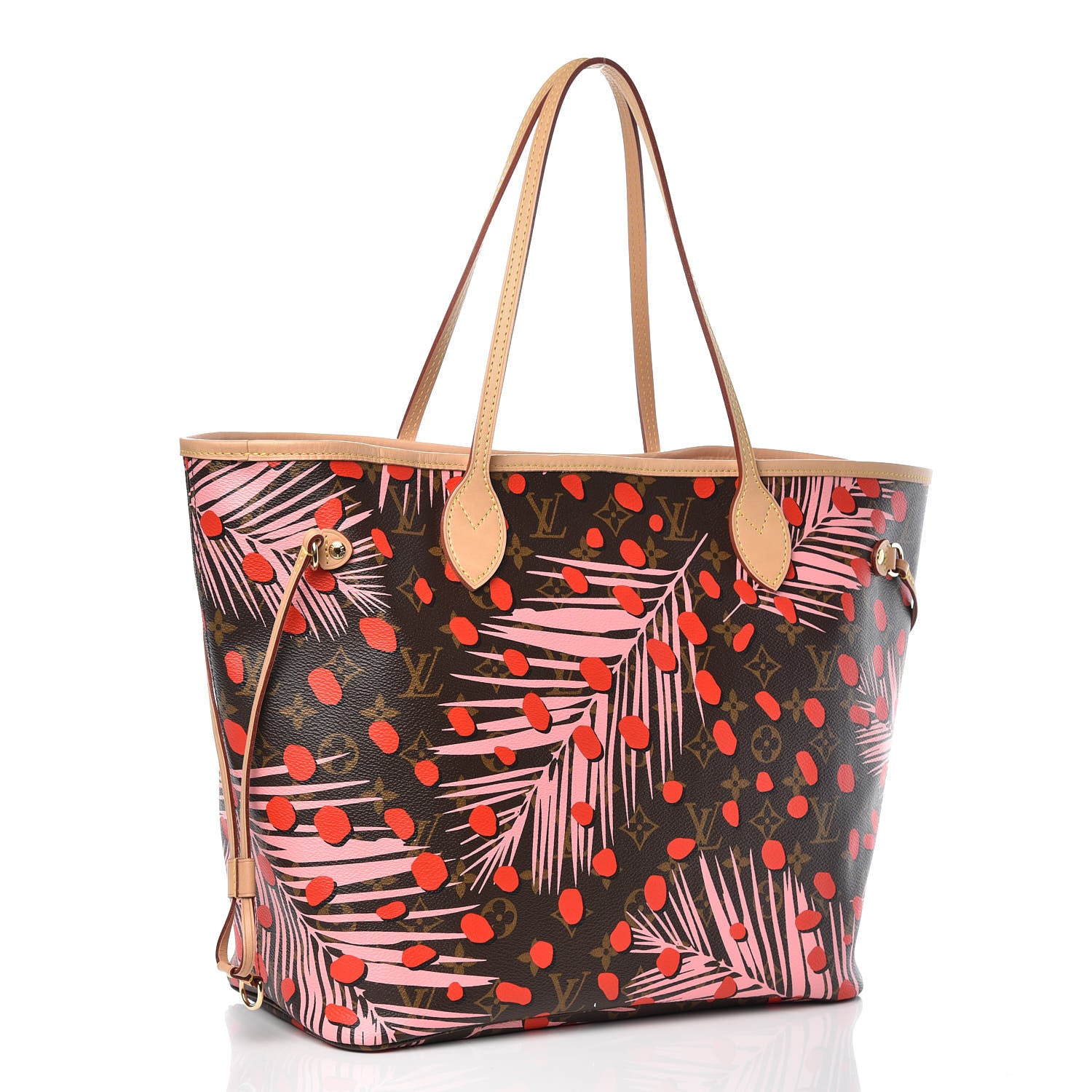Louis Vuitton Monogram Jungle Dots Neo Neverfull MM Sugar Pink Poppy 3 of 8