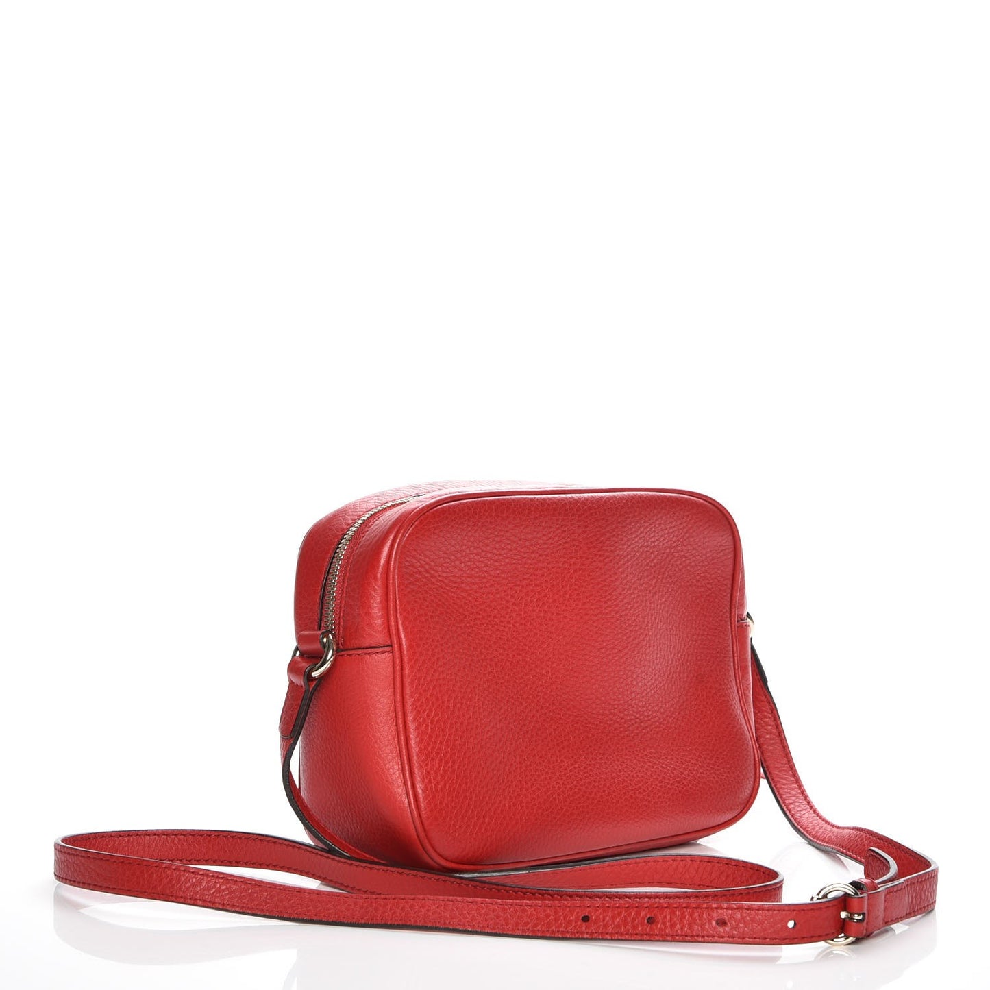 Pebbled Calfskin Small Soho Disco Bag Tabasco Red