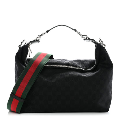 Gucci GG Monogram Medium Brera Crossbody Black 1 of 10