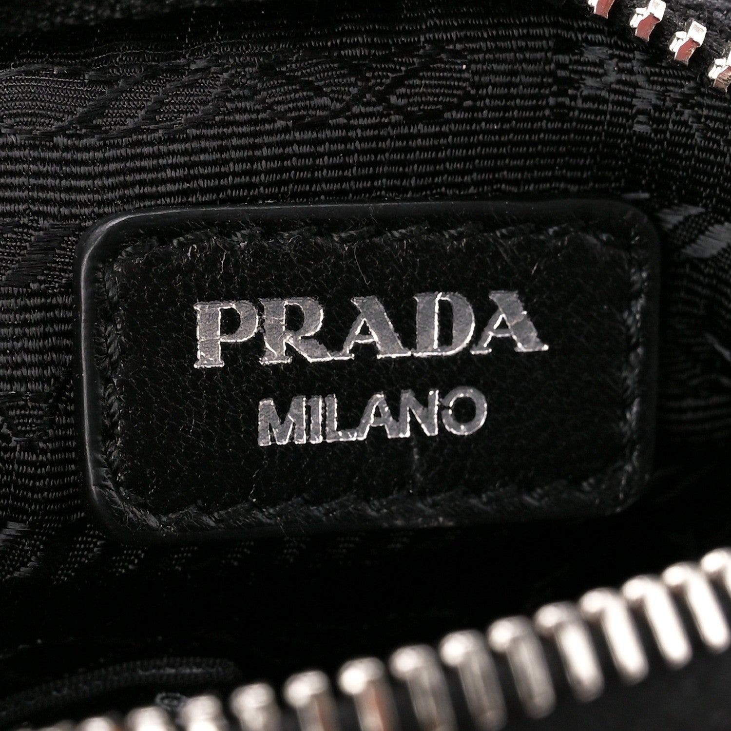 Prada Re-Nylon Nappa Triangle Quilted Padded Double Handled Zip Pocket Tote Black 10 of 13
