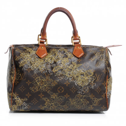 Louis Vuitton Monogram Dentelle Speedy 30 Gold 1 of 8
