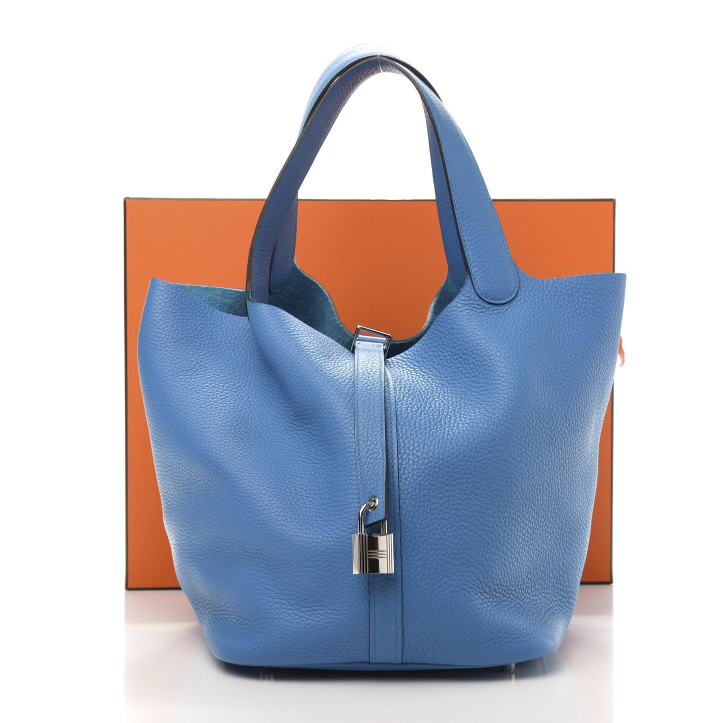 Taurillon Clemence Picotin Lock 26 GM Bleu Paradis