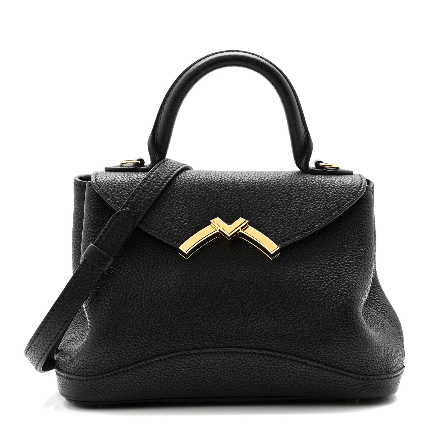 Moynat Taurillon Blush Calfskin Gabby BB Black 1 of 11