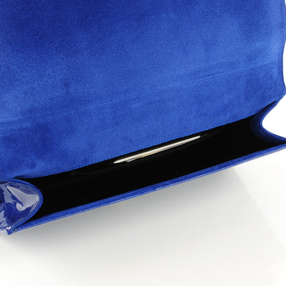 Saint Laurent Patent Large Belle De Jour Clutch Royal Blue 5 of 7