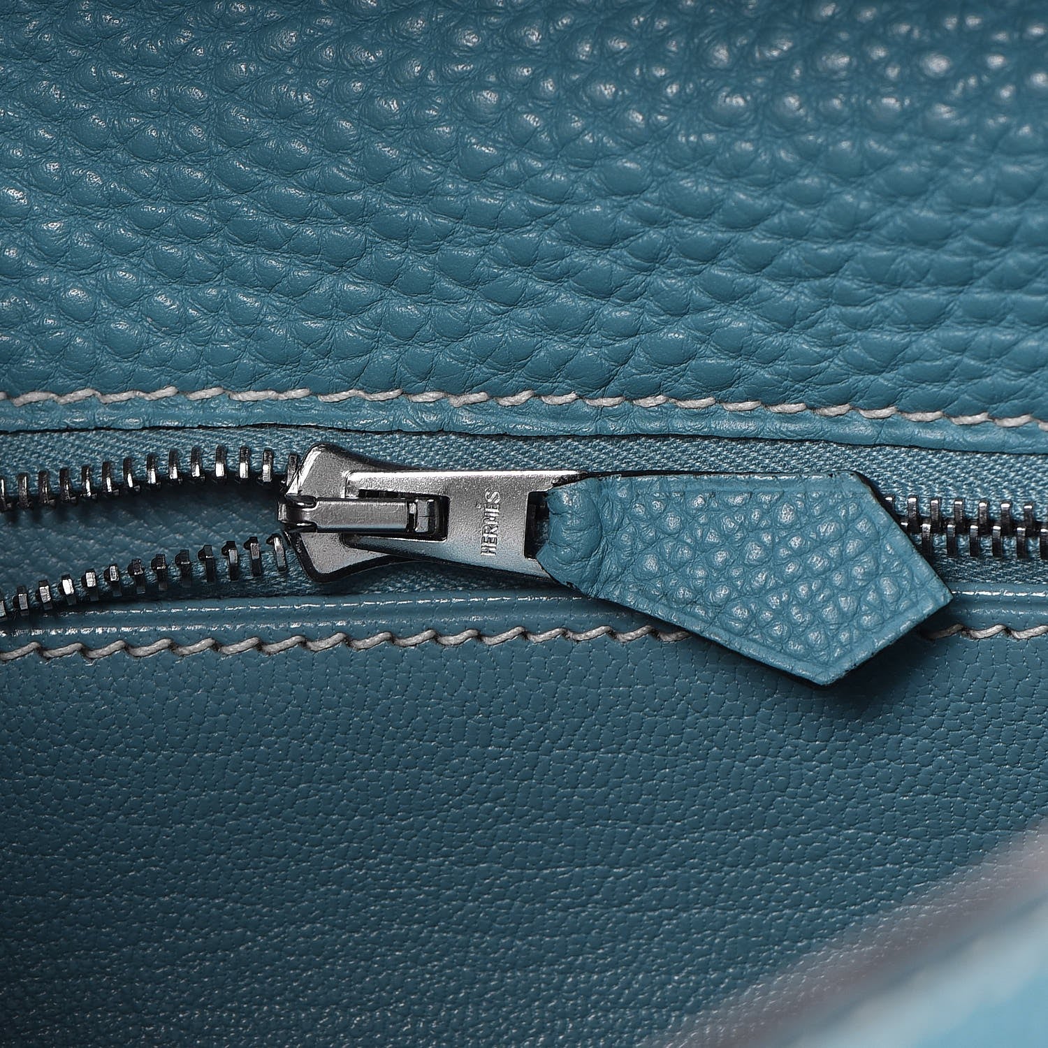 Hermes Togo Sellier Kelly 28 Blue Jean 13 of 37