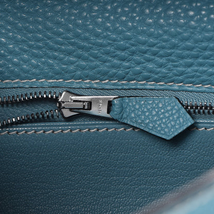 Hermes Togo Sellier Kelly 28 Blue Jean 13 of 37