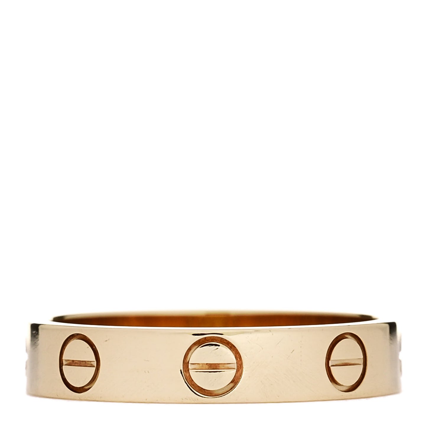 18K Yellow Gold 3.5mm LOVE Wedding Band Ring 51 5.75