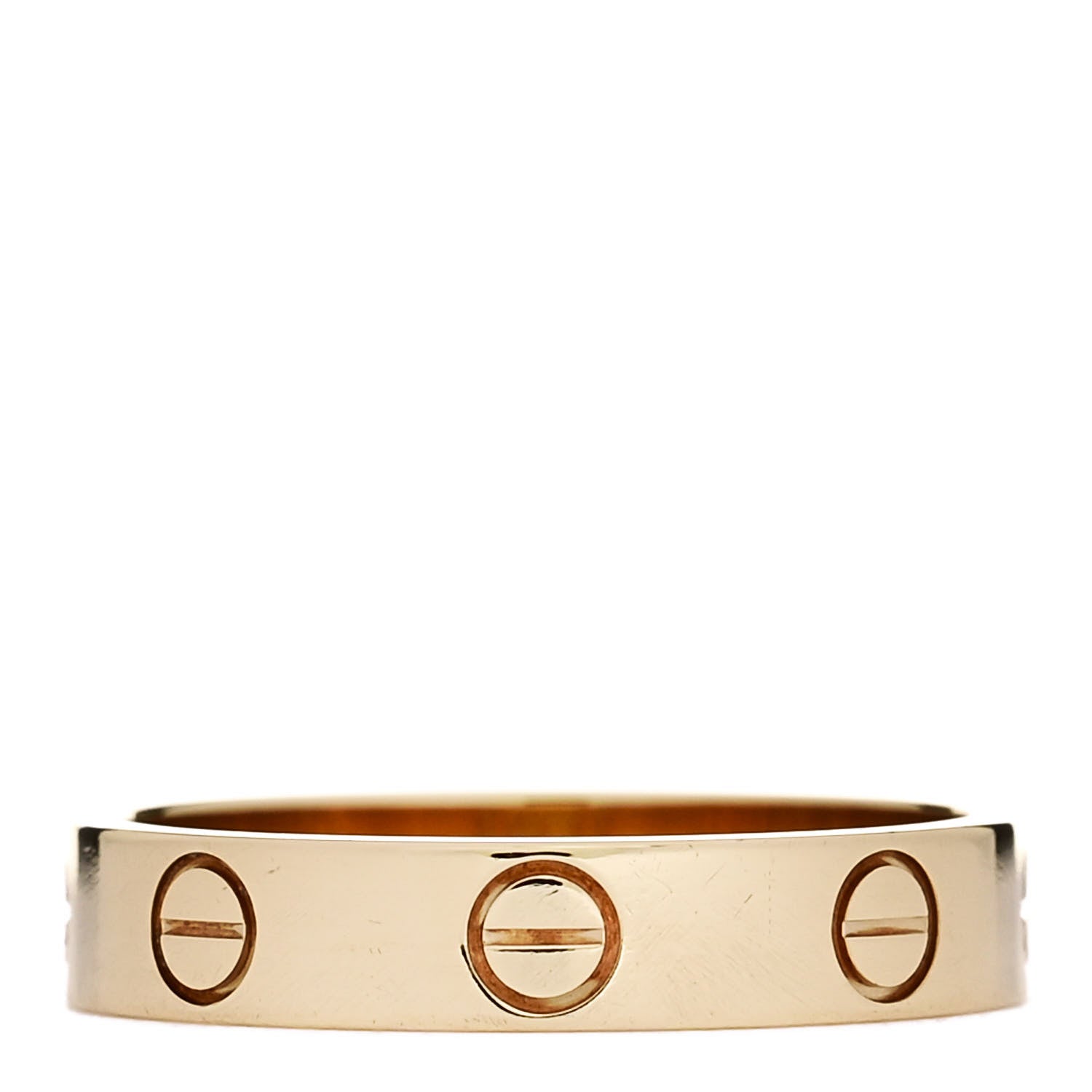 Cartier 18K Yellow Gold 3.5mm LOVE Wedding Band Ring 51 5.75 3 of 5