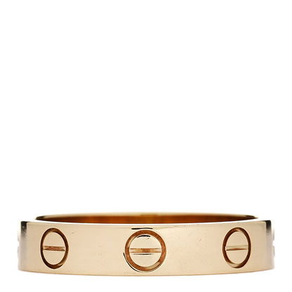 Cartier 18K Yellow Gold 3.5mm LOVE Wedding Band Ring 51 5.75 3 of 5