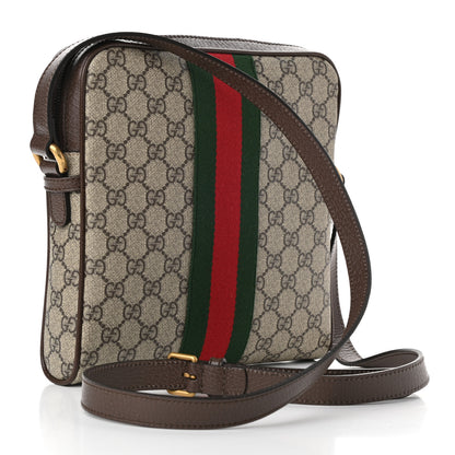 Gucci GG Supreme Monogram Web Small Ophidia Messenger Bag Brown 3 of 9