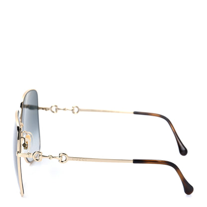 Gucci Metal Horsebit Square Frame Sunglasses GG0879S Grey 3 of 8