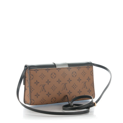 Louis Vuitton Calfskin Reverse Monogram Column Clutch 3 of 7