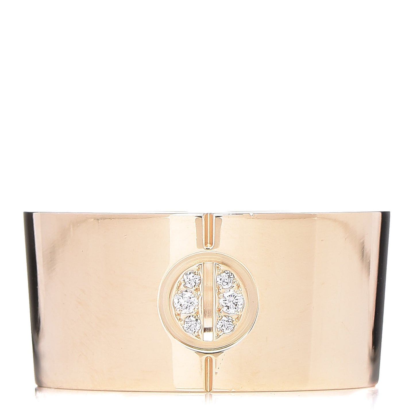 18K Yellow Gold Wide Love Ring 51 5.75