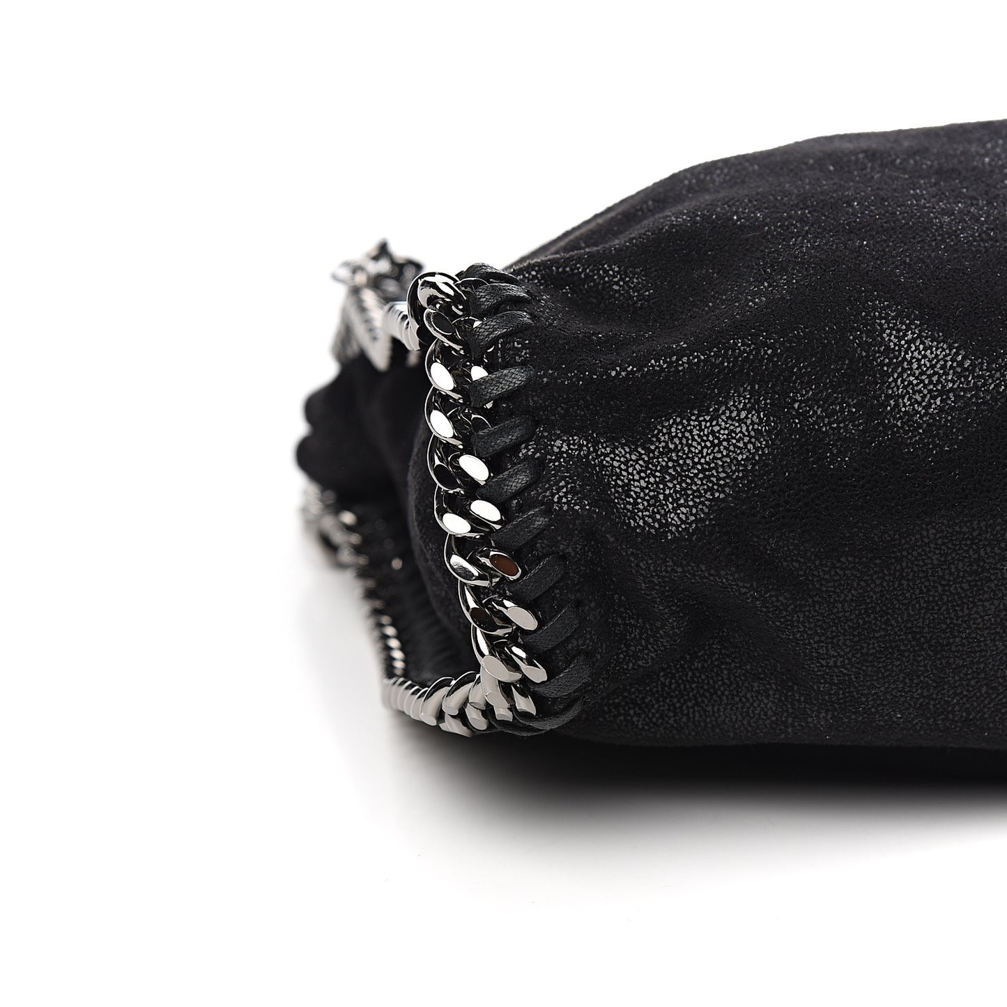 Shaggy Deer Falabella Fold Over Tote Black