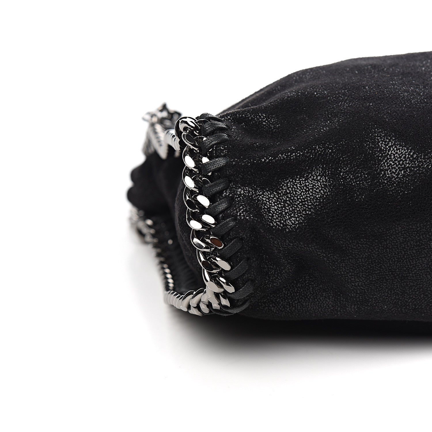 Stella McCartney Shaggy Deer Falabella Fold Over Tote Black 7 of 8