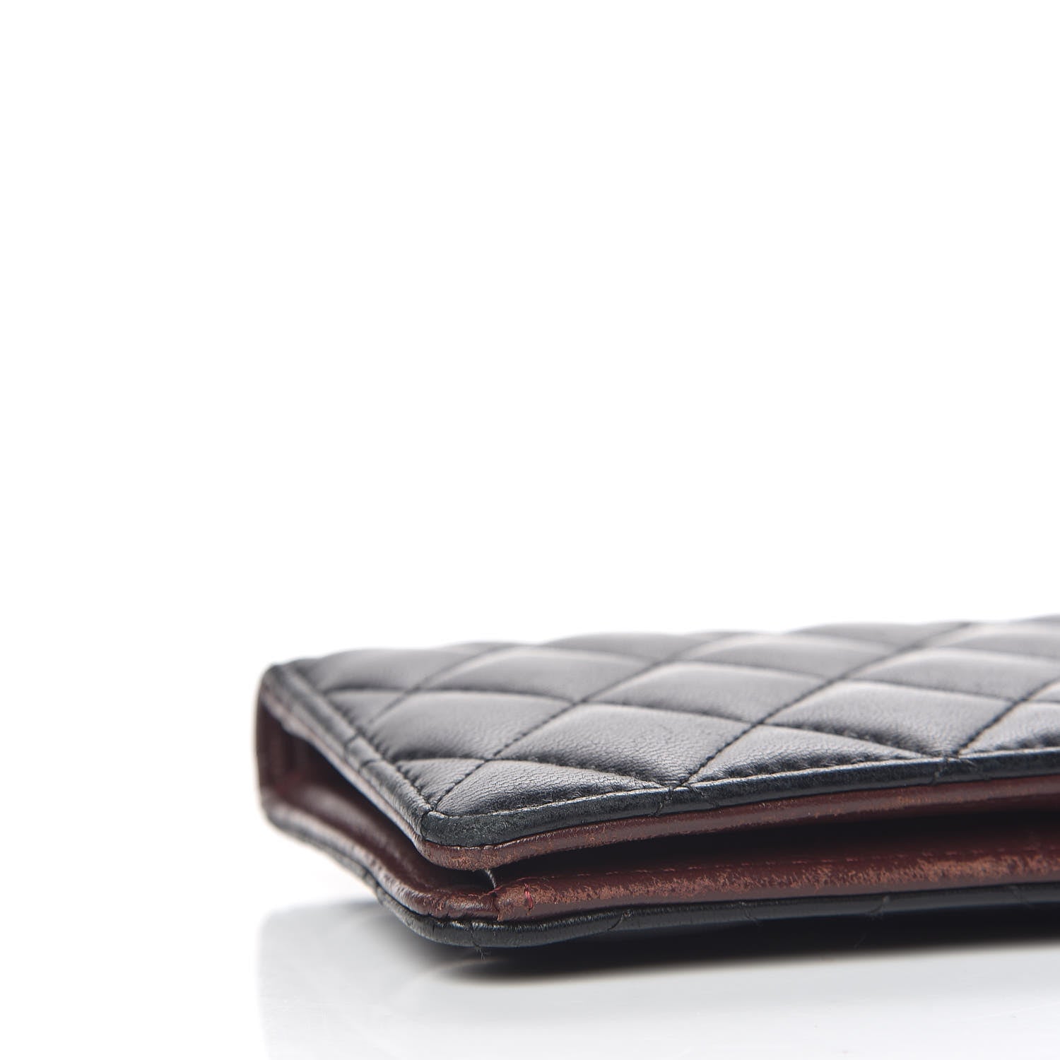 Chanel Lambskin Quilted Yen Wallet Black 12 of 13