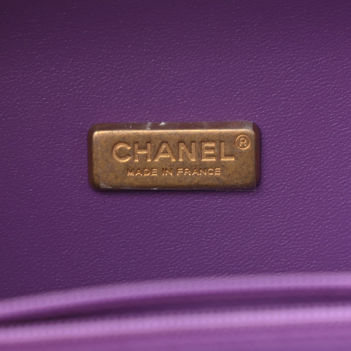 Lambskin Quilted Small CC Bubble Vanity Case Purple