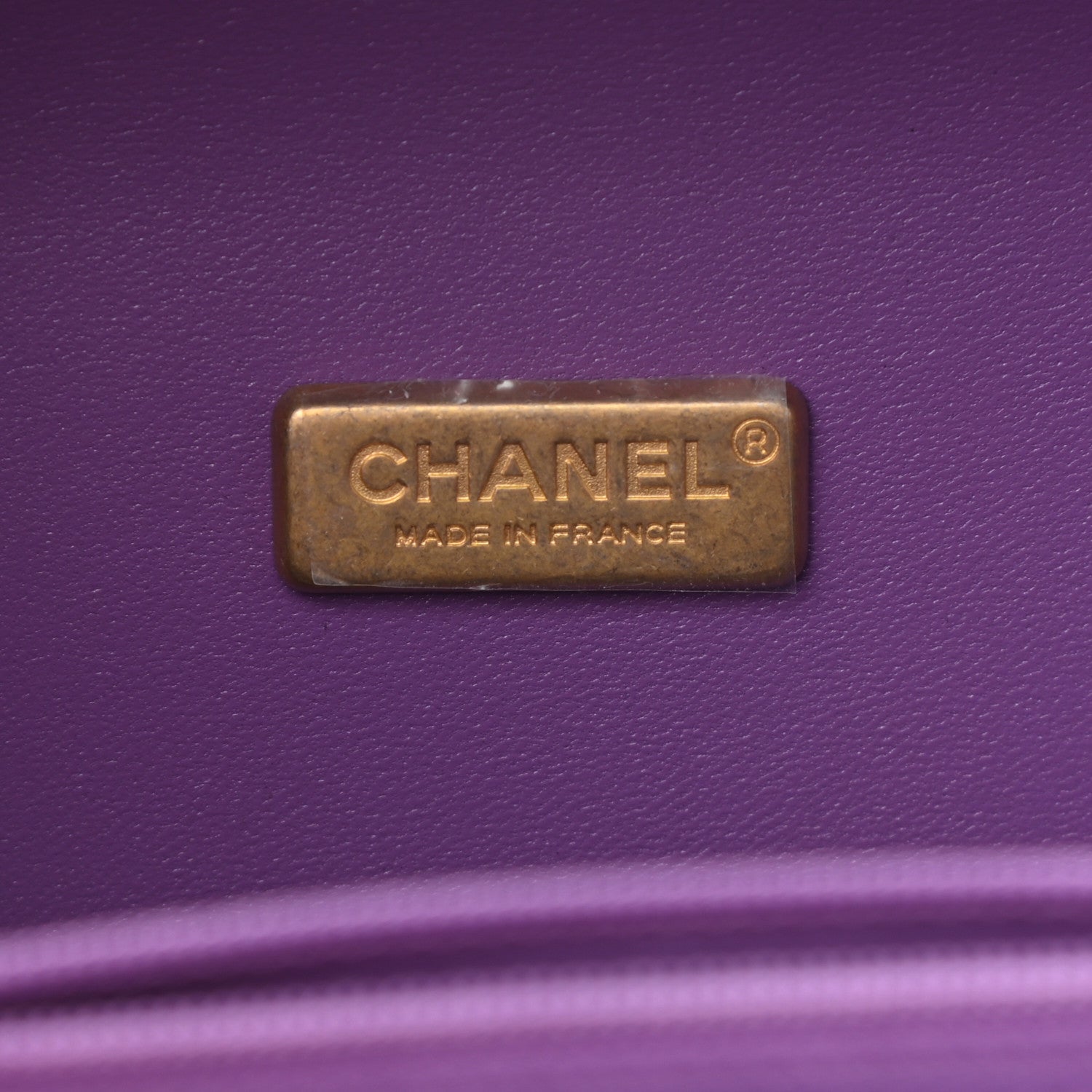 Chanel Lambskin Quilted Small CC Bubble Vanity Case Purple 8 of 10