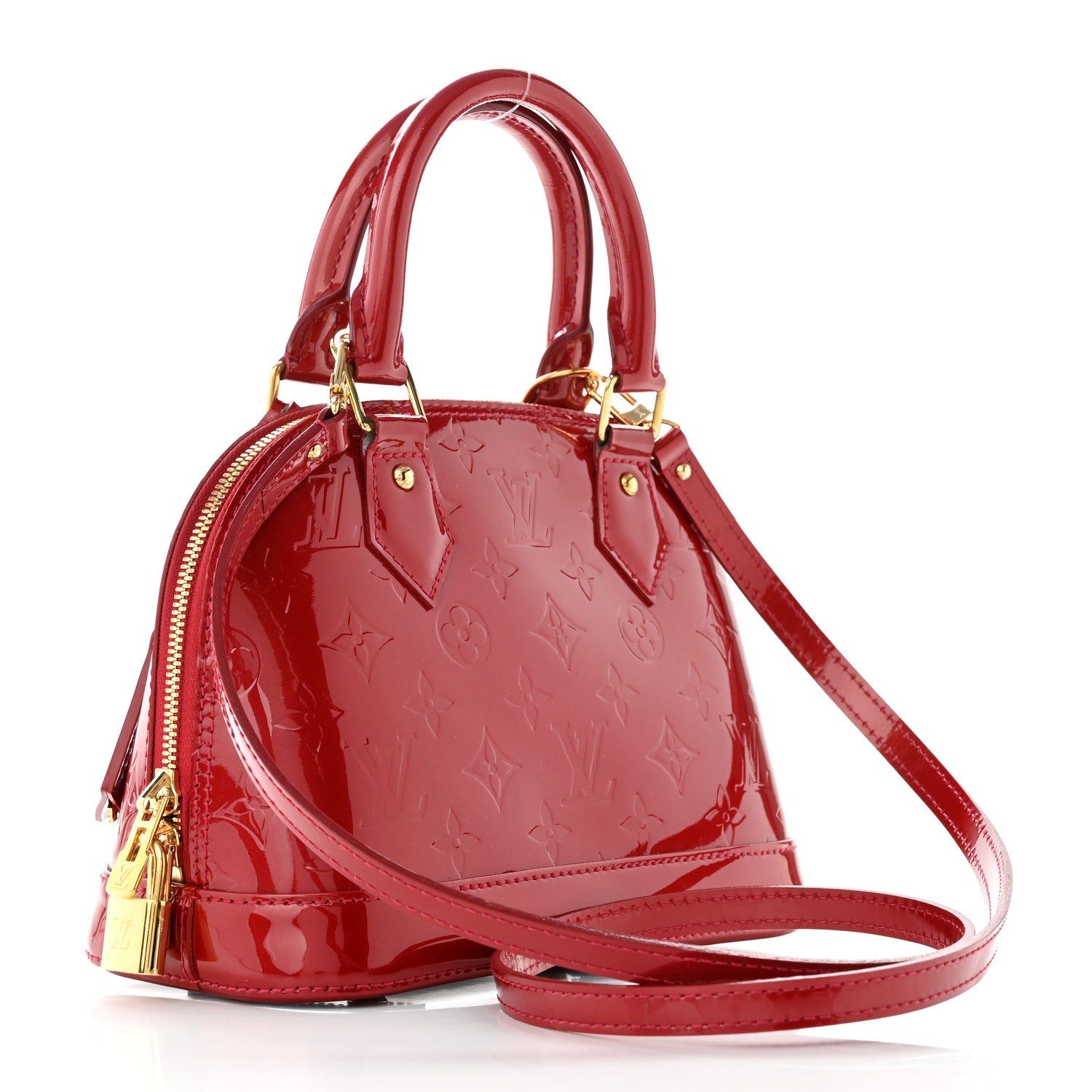 Louis Vuitton Vernis Alma BB Rose Indien 3 of 11