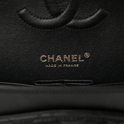 Chanel Lambskin Quilted Studded Medium Double Flap Black 6 of 11