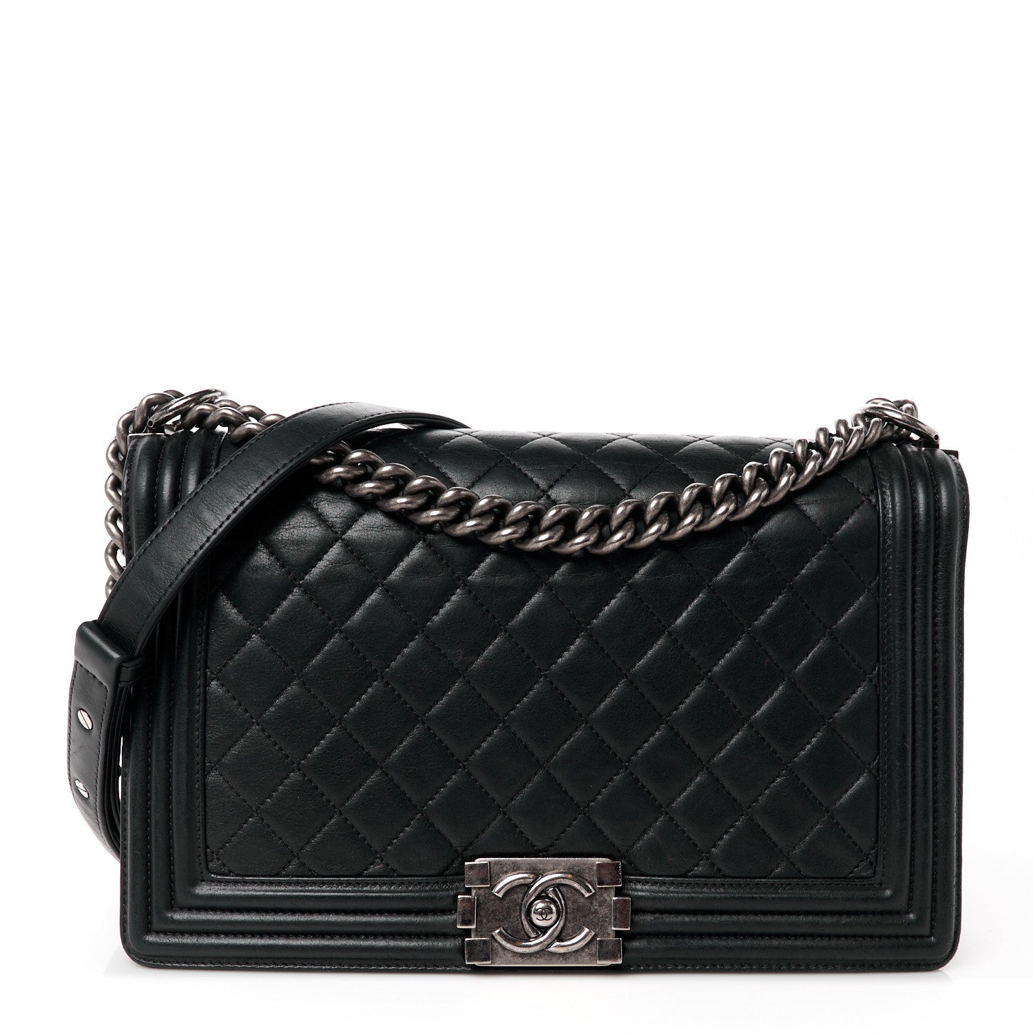 Chanel Lambskin Quilted New Medium Boy Flap Black 1 of 10