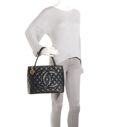 Chanel Caviar Medallion Tote Black 2 of 7