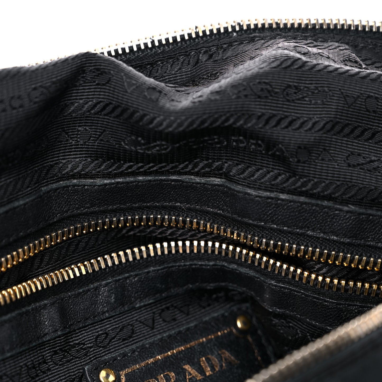 Tessuto Nylon Saffiano Tote Black