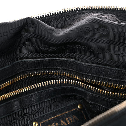 Prada Tessuto Nylon Saffiano Tote Black 12 of 25
