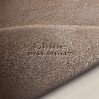 Chloe Calfskin Suede Small Nile Bracelet Bag Off White 6 of 9