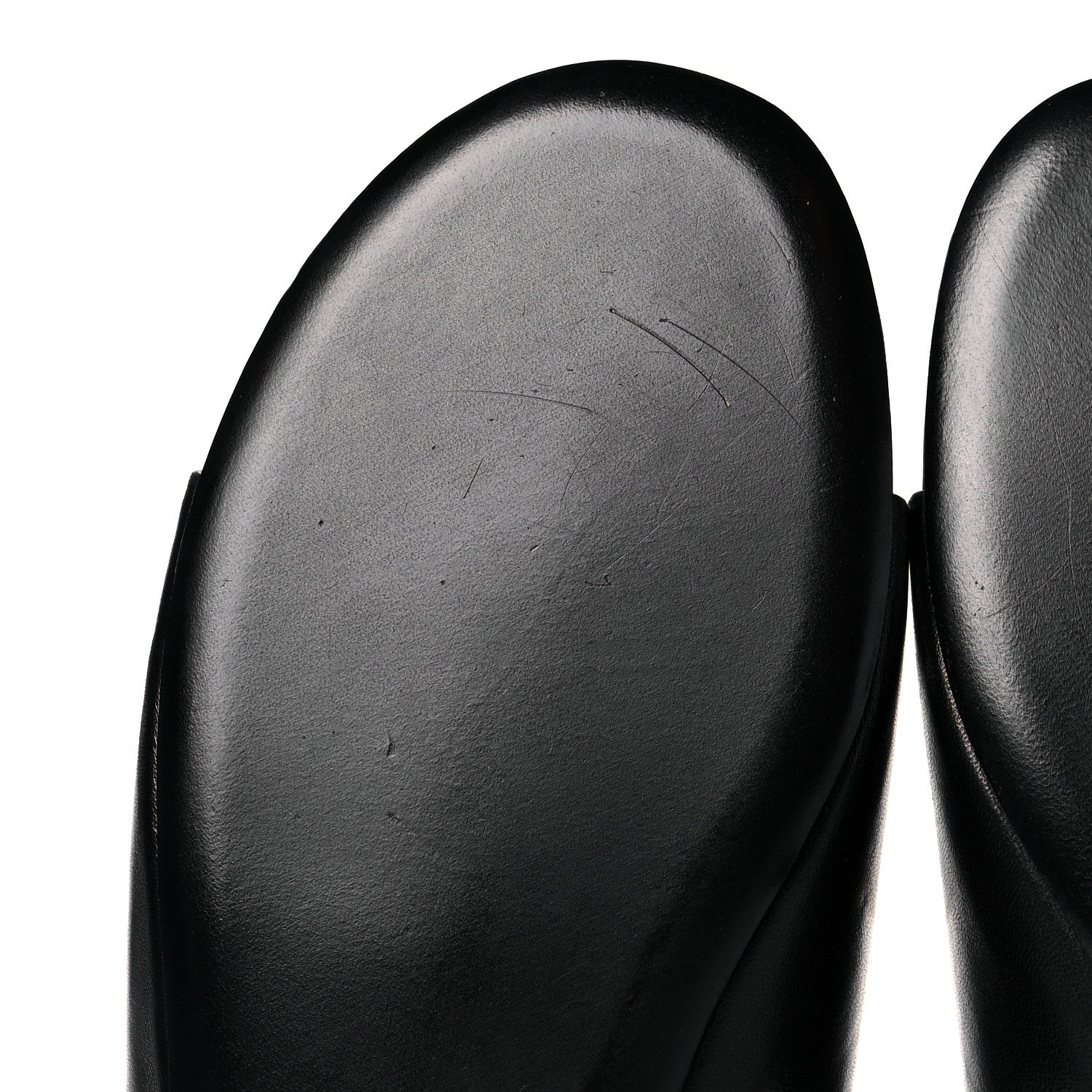 Balenciaga Shiny Smooth Sheepskin Box Flat Sandals 41 Black 8 of 11