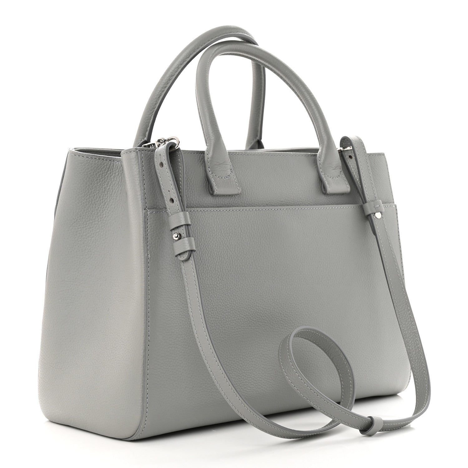 Chanel Grained Calfskin Small Neo Executive Shopper Tote Grey 3 of 10