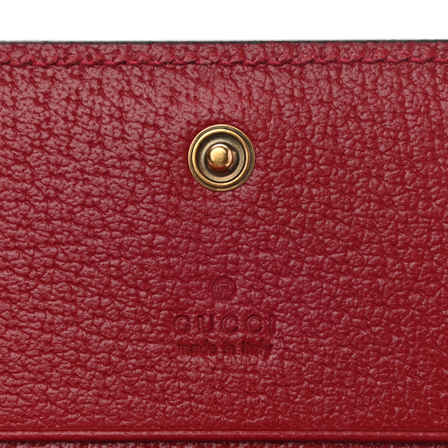 Gucci GG Supreme Monogram Queen Margaret Card Case Red 6 of 8