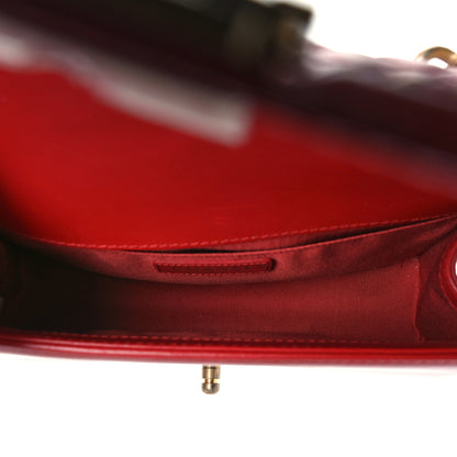 Chanel Lambskin Quilted Medium Top Handle Boy Flap Red 5 of 10