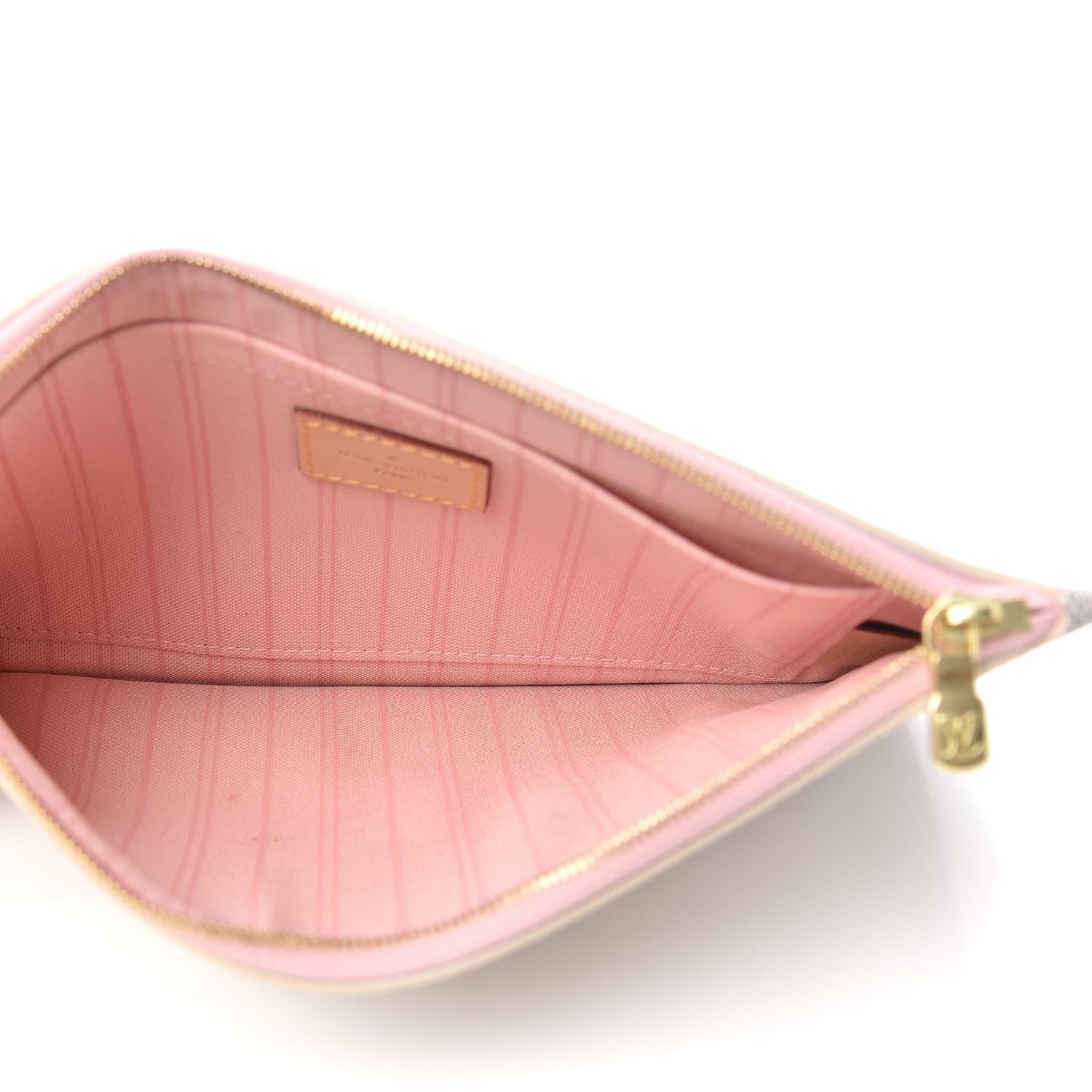 Louis Vuitton Damier Azur Neverfull MM GM Pochette Rose Ballerine 5 of 7