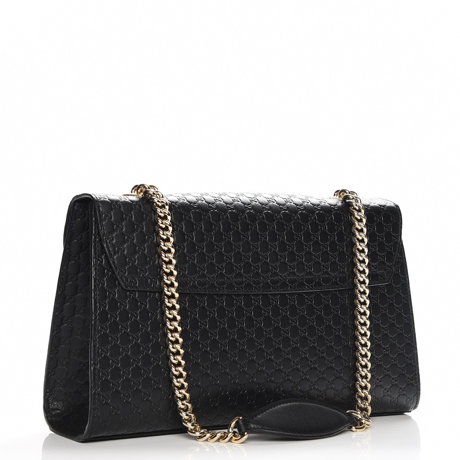 Gucci Microguccissima Medium Emily Chain Shoulder Bag Black 3 of 7