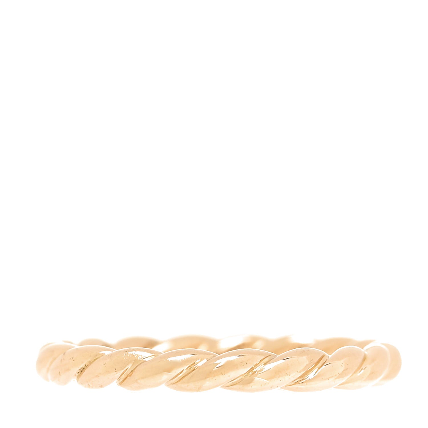 David Yurman 18K Yellow Gold 2.7mm Petite Paveflex Ring 54 7 1 of 4