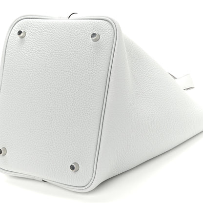 Hermes Taurillon Clemence Picotin Lock 22 MM Bleu Brume 10 of 11