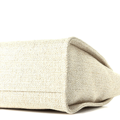 Chanel Lurex Boucle Small Deauville Tote Ivory 9 of 10