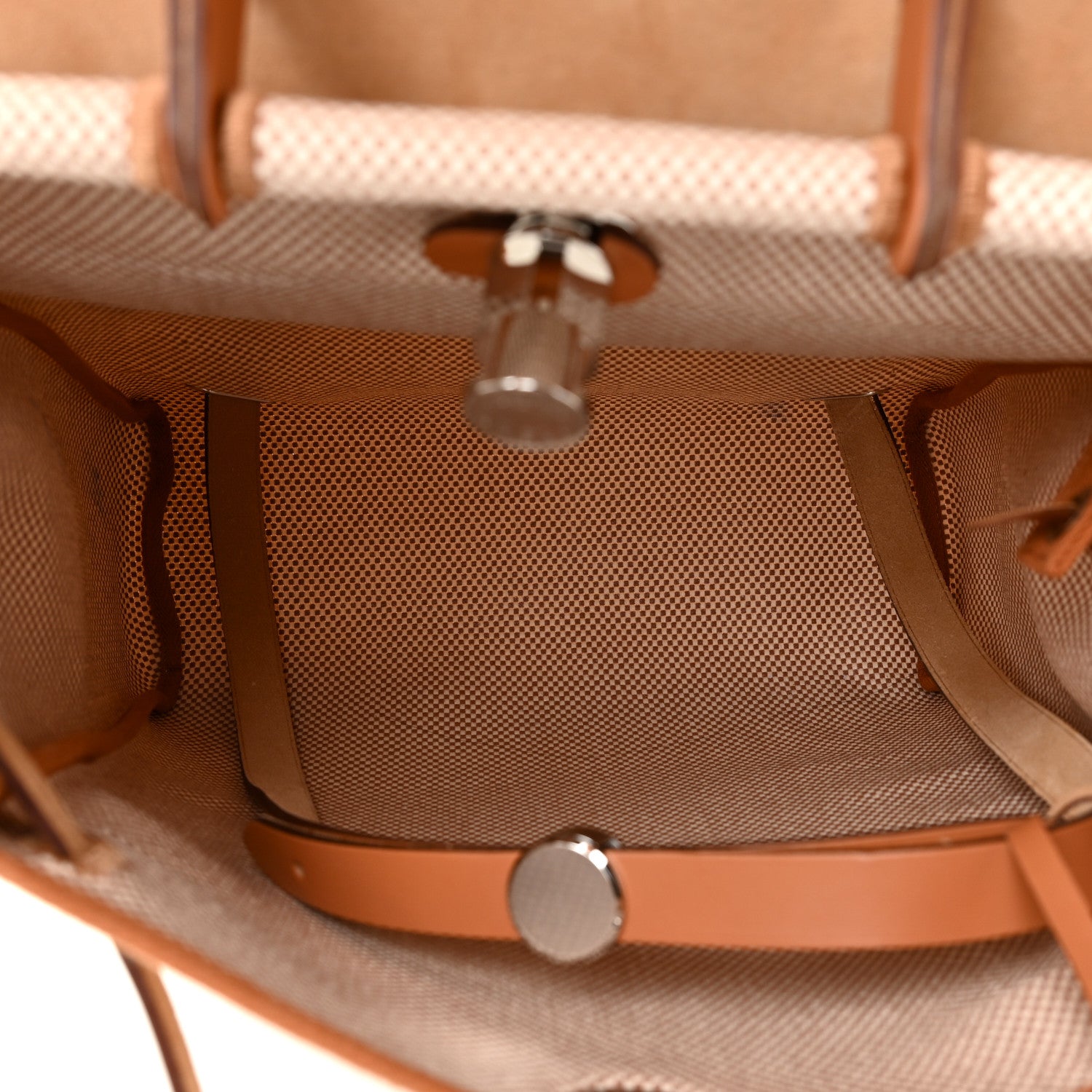 Hermes Vache Hunter Criss Viking Herbag a Dos Retourne Backpack Ecru Beige Naturel 6 of 12